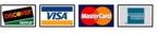 MasterCard, Visa, Discover, American Express all accepted.